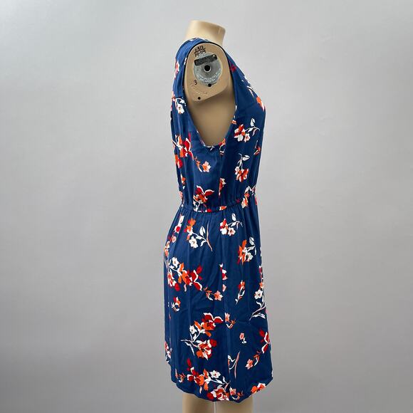 41 HAWTHORN Stitch Fix Trisha Split Neck Dress Blue Women's Size Large - Picture 10 of 14